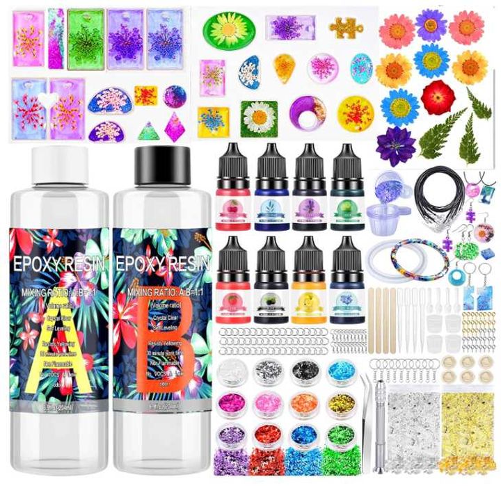 MUOIVG Set Rășină Epoxidică pentru Începători 408 ml