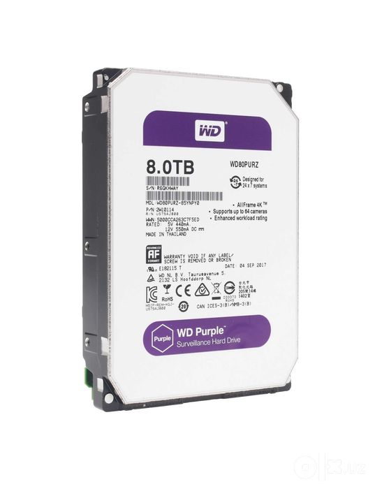 | Жесткий диск WD Purple 8TB WD80PURZ