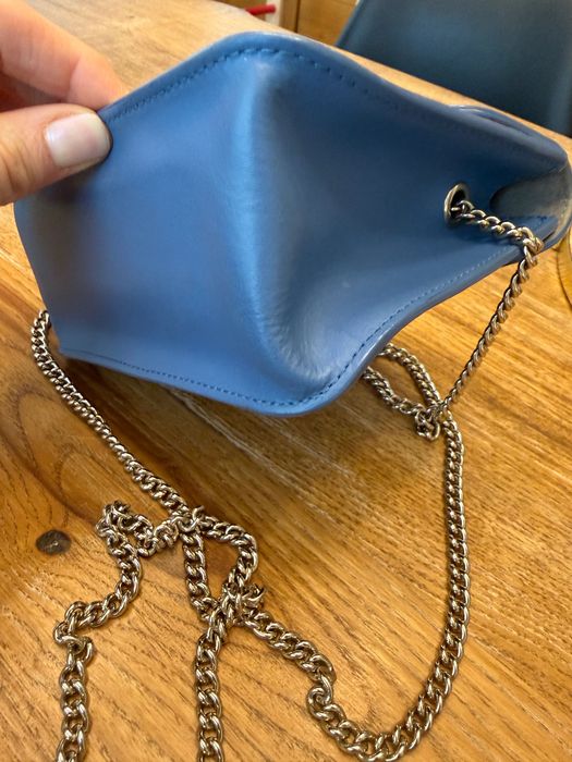 Чанта Furla Metropolis – синя, естествена кожа