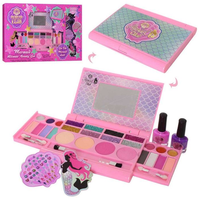 Детски комплект за грим с лак и стикери за нокти