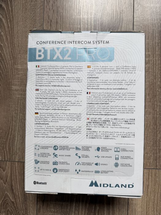 Sistem de comunicare moto / Intercom Midland Btx 2 Pro