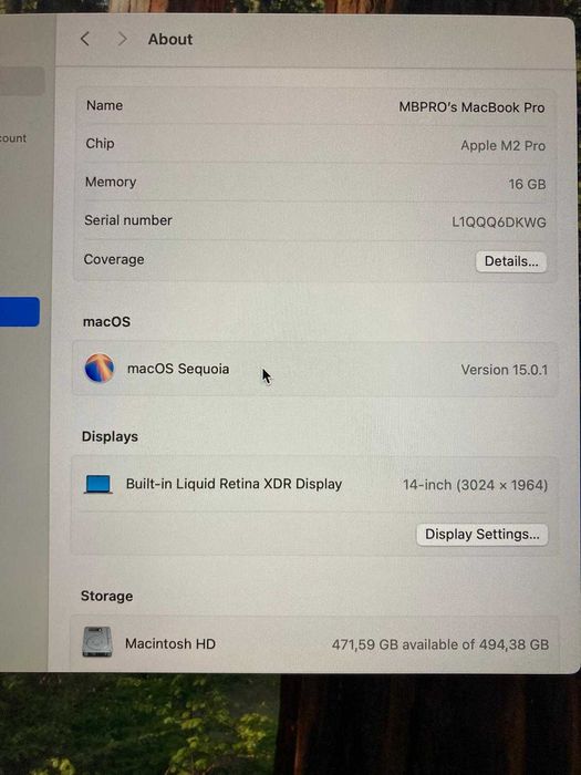 MacBook Pro 14" 2023 Apple M2 Pro 16 GB ram 512 GB ssd - 6699,99 lei