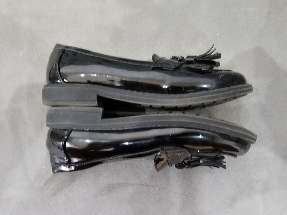 Pantofi papuci eleganti casual pentru fete cu ciucuri marime 27