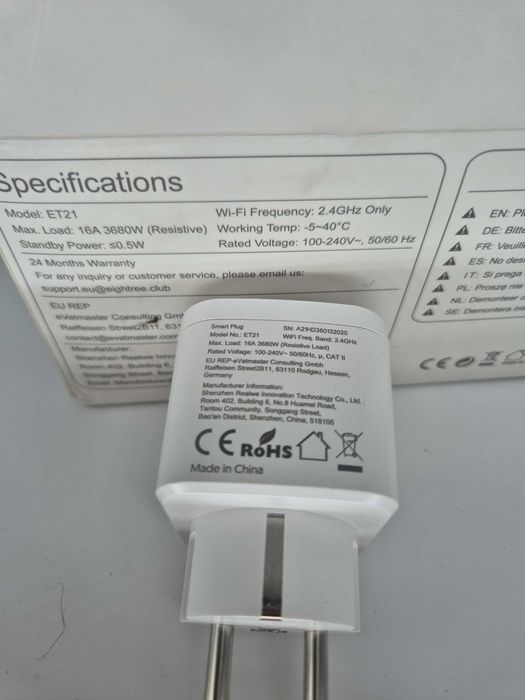 Set 3 Prize Inteligente EIGHTREE ET21 Wi-Fi - Resigilat