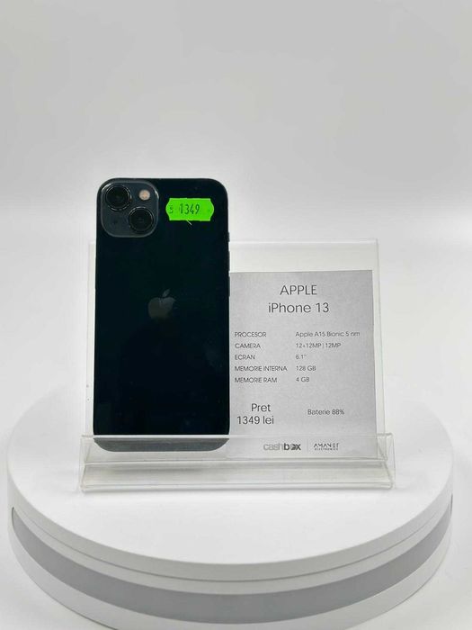 Iphone 13 128GB Bat 88 Garantie 24 Luni CashBox