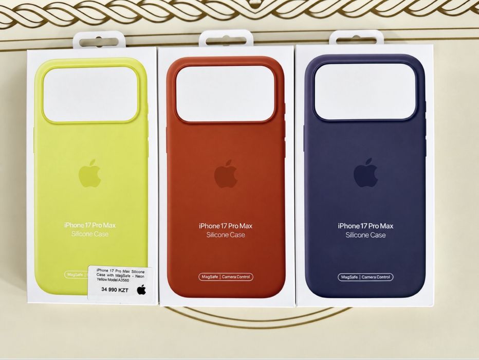 Чехол Silicone Case MagSafe для iPhone 17 Pro Max в отличном состоянии