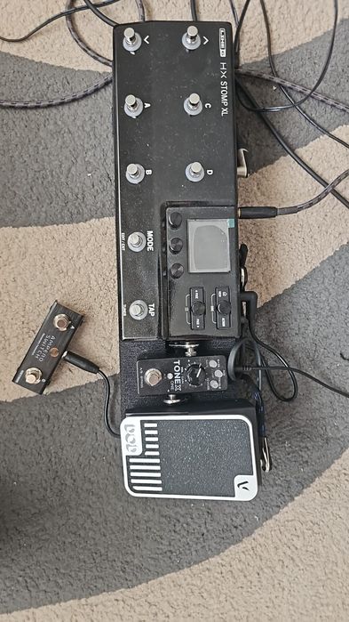 Line 6 HX Stomp XL + ToneX One + Pedaltrain – setup complet