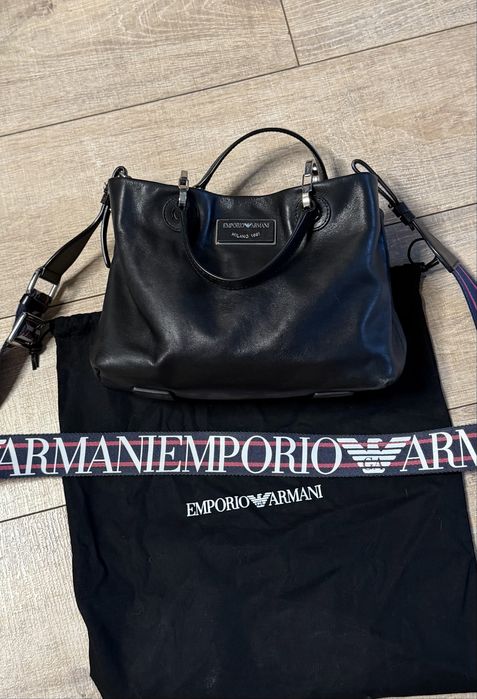 Emporio Armani-чанта естествена кожа