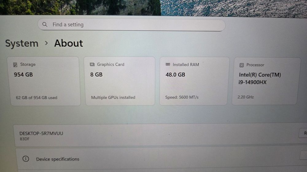 Lenovo Gaming 16'' Legion Pro 5 16IRX9, 48gb ram, 1tb ssd,nvidia 4060