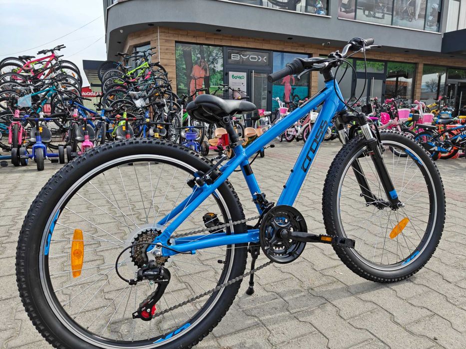 CROSS Алуминиев велосипед 24" RIDER син