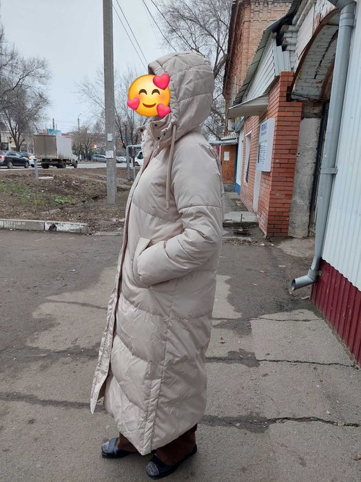 Пуховик зимний болоневый