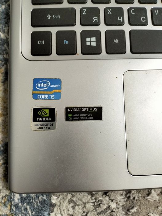 Продам ноутбук intel CORE i5