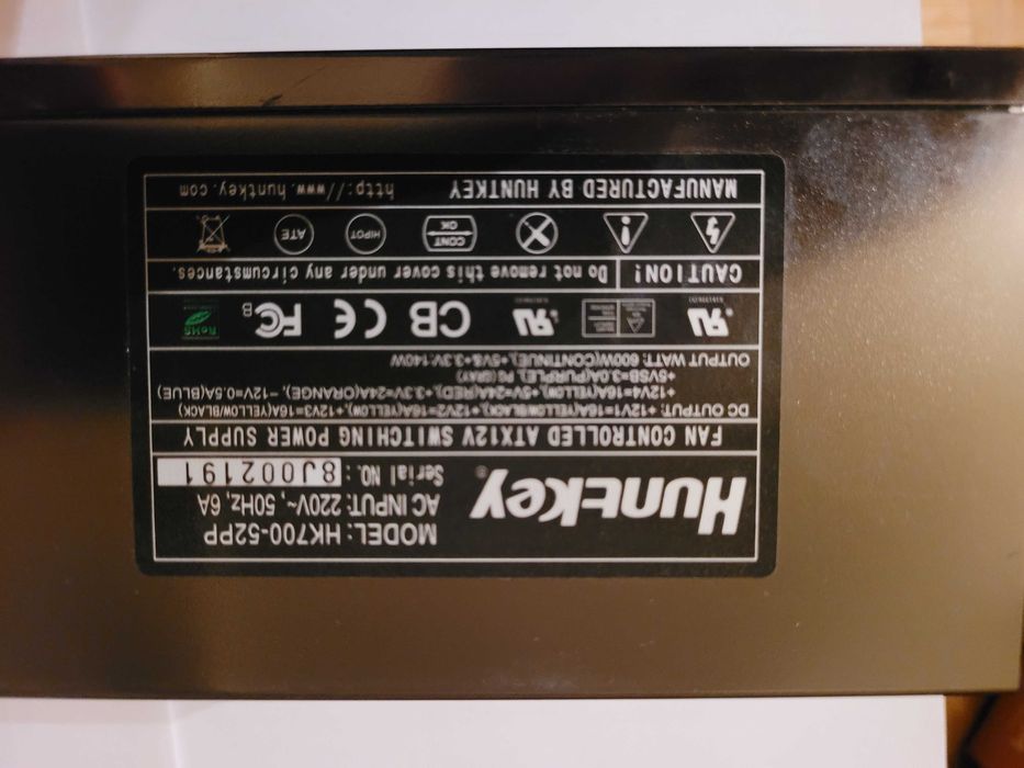 Блок Питания HUNTKEY 600Вт