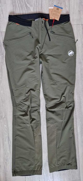 Pantaloni Mammut masuri L XL Aenergy softshell hybrid munte trekking