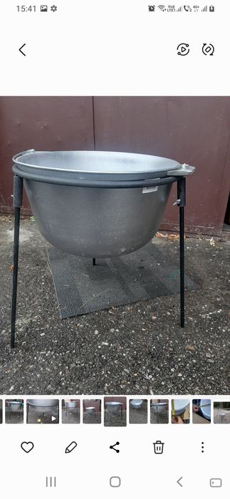 Vând ceaun nou din aluminiu cu capac de 40l