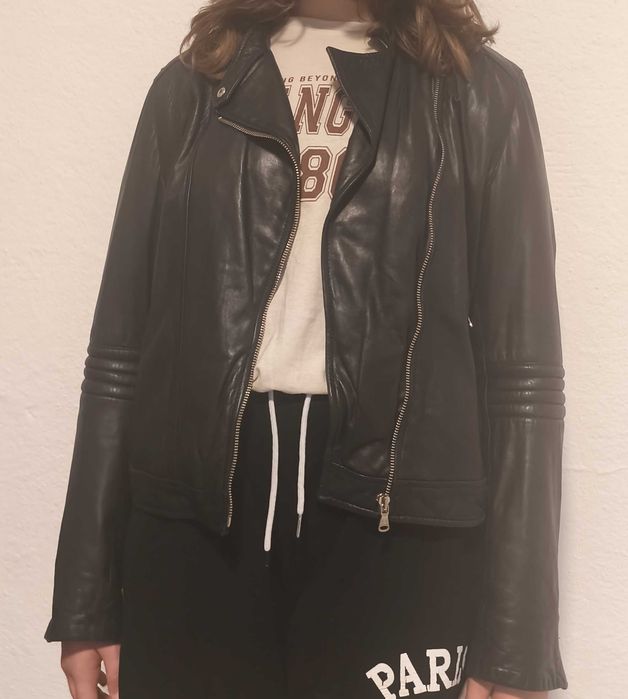 Кожено яке Massimo dutti