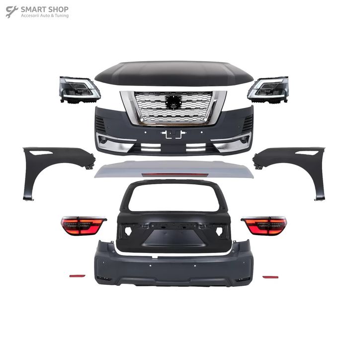 Pachet Exterior Complet Nissan Patrol Y62 (2015-2019) Conversie la 202