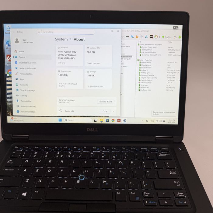 DELL Latitude 5495/14” FHD/Ryzen 5 2500U/16GB/256GB/Подсветка