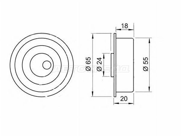 Ролик ремня ГРМ Mitsubishi Delica