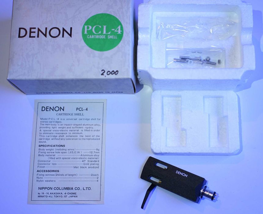 Denon PCL 4 headshell suport doza pick-up NOU in cutie