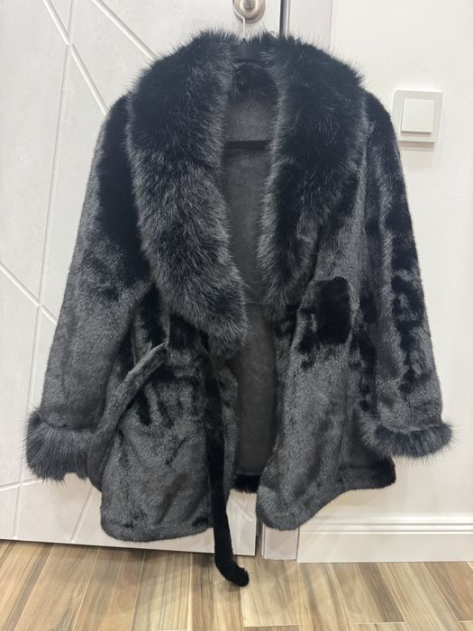 Эко шуба черная новая