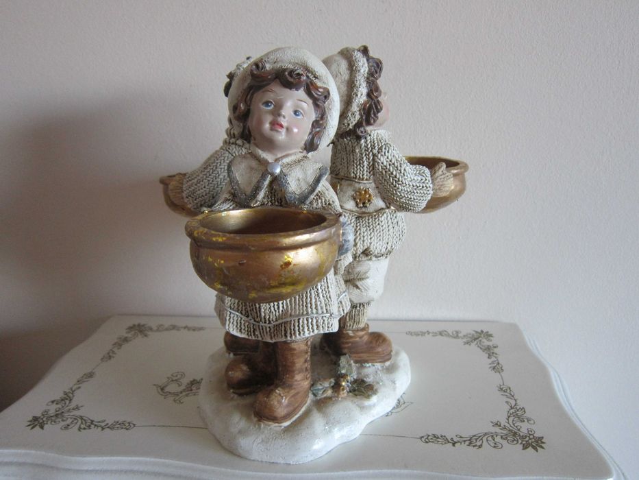 cadou Craciun decoratiune Colindatori vintage Germany 1990