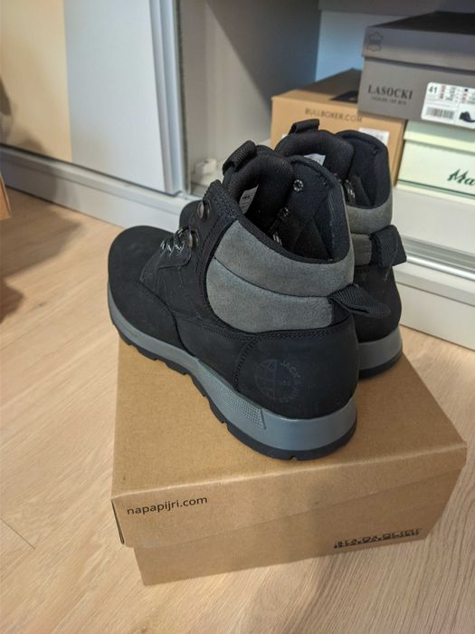 Bocanci piele cu sireturi Jack & Jones