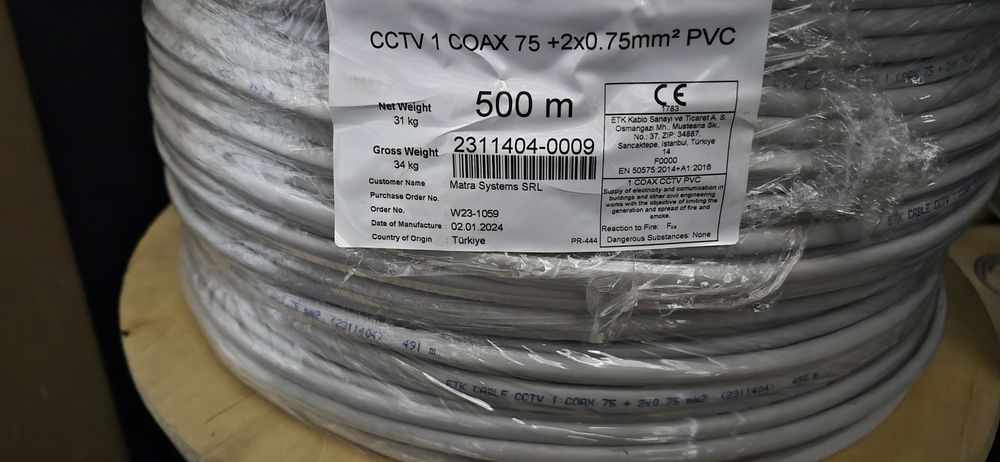 Cablu camere supraveghere, cablu CCTV