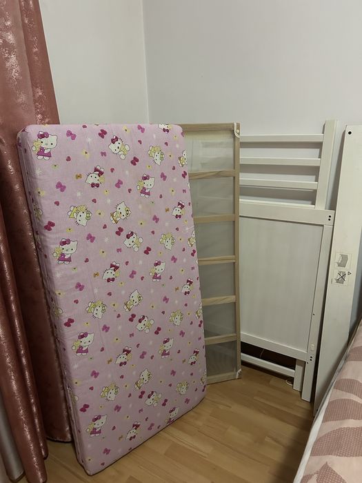 Patut copii Ikea cu saltea cocos 60*120 cm
