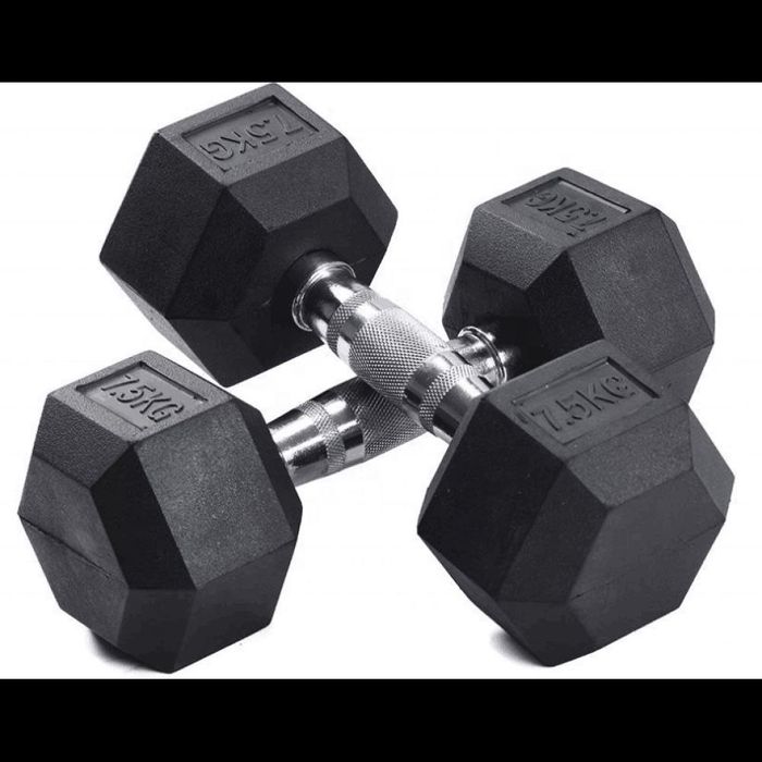 Гантелы резиновый никкеловый 2.5 КГ до 25 кГ