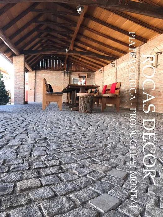 Piatra cubica granit Gri Anthracit 10X10X10 Crapata