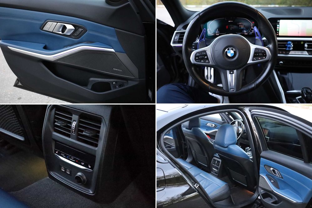 BMW 330e G20 INDIVIDUAL (piele albastra) 420cp FULL cu GESTURE CONTROL