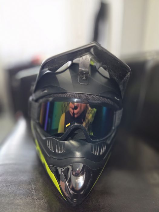 Casca off-road+ochelari