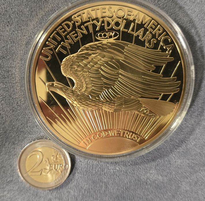 USA Liberty 1933 Голяма позлатена колекционерска медалия 70mm (COPY)