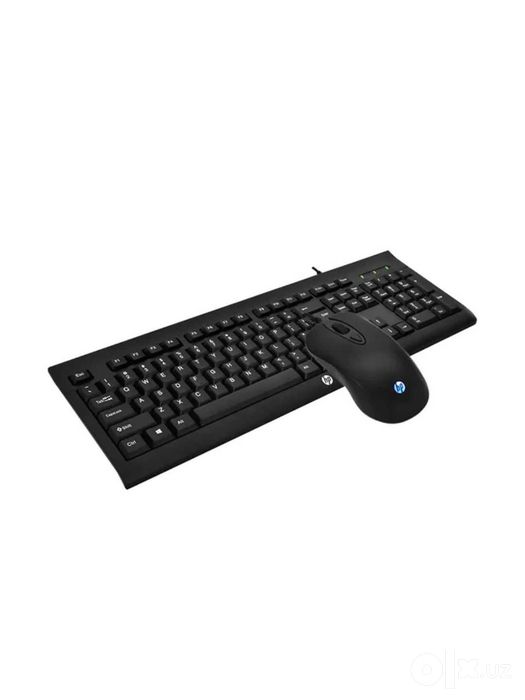 Клавиатура + Мышь HP / KM100 / Чёрный (Black) / Проводной /