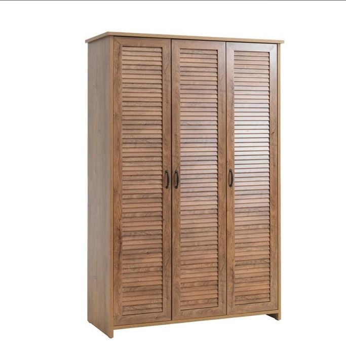 Set mobilier JYSK MANDERUP stejar – dulap 3 uși + bibliotecă
