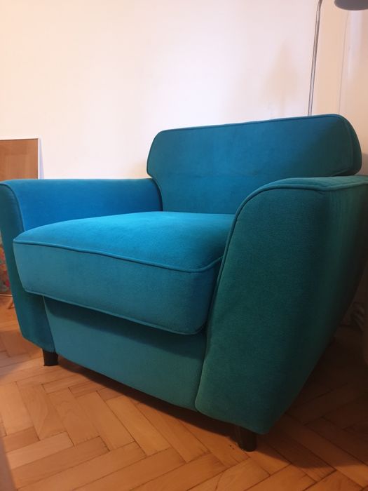 Fotoliu turcoaz pentru living sau dormitor
