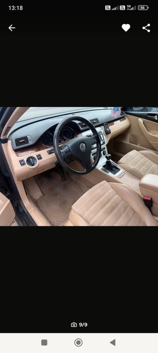 Față completă bot VW Passat B6 negru LC9X bară faruri trager radiatoare capotă