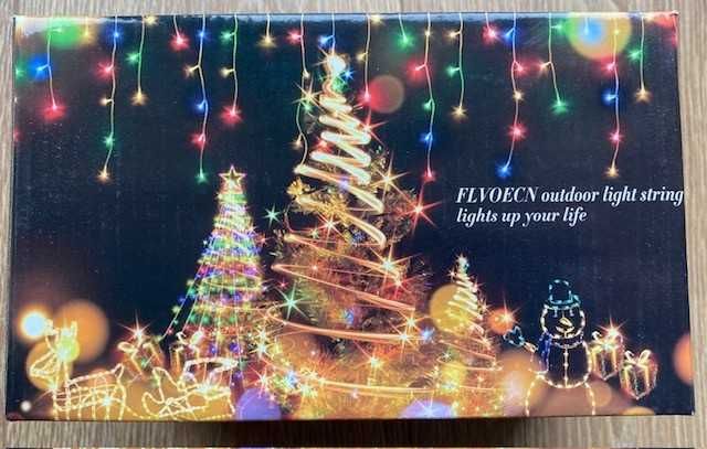 Instalație LED tip țurțuri, ideală pentru decor exterior/interior (casă, balcon, geamuri)