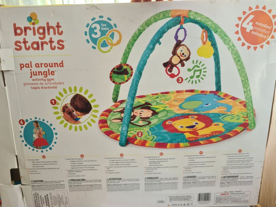 Saltea de joaca bebelusi  - Bright Starts Jungle impecabila!