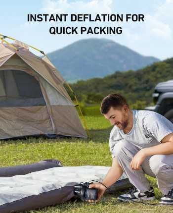 Електрическа помпа AstroAI, 3.5 kPa, 300 L/min, 120 V AC / 12 V DC