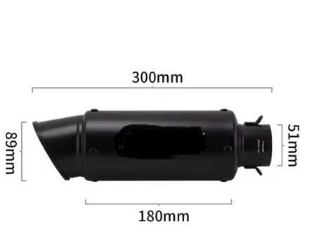 Toba moto, noua, diametru teava 38-51 mm