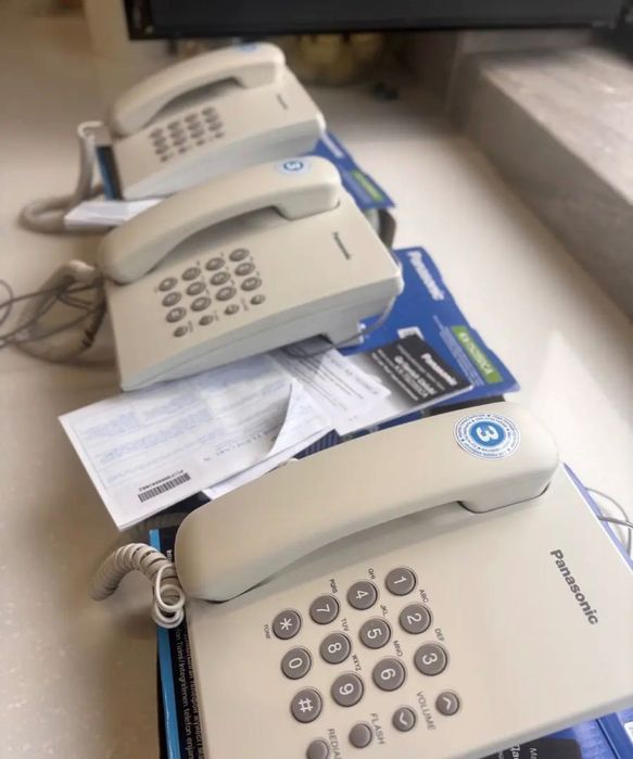 Телефон Panasonic КХ-TS2350CA, 3 штуки
