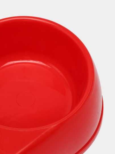 Миска двойная для домашних животных, пластмассовая, р. 30х13х6 см