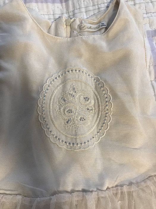 Лятна рокля с дантела 128см