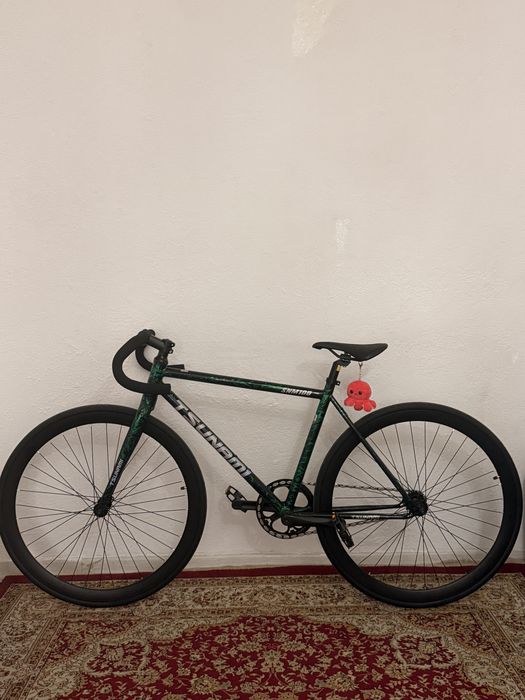 Велосипед Tsunami TSUNAMI SNM100 черный-зеленый