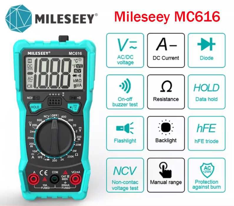 Мультиметр цифровой Mileseey MC616 NCV / Kaiweets HT113B