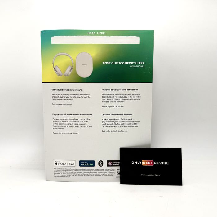 Casti Bose Quietcomfort Ultra Noise Cancelling White