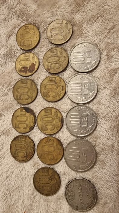 Monede vechi de colecție 100 lei 50 lei