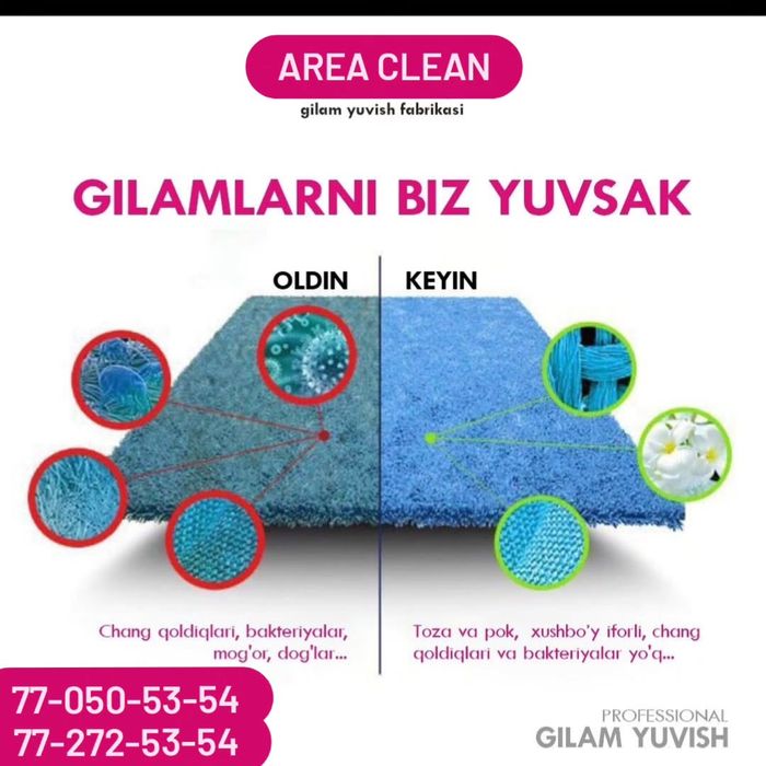 Gilam yuvish стирка ковров